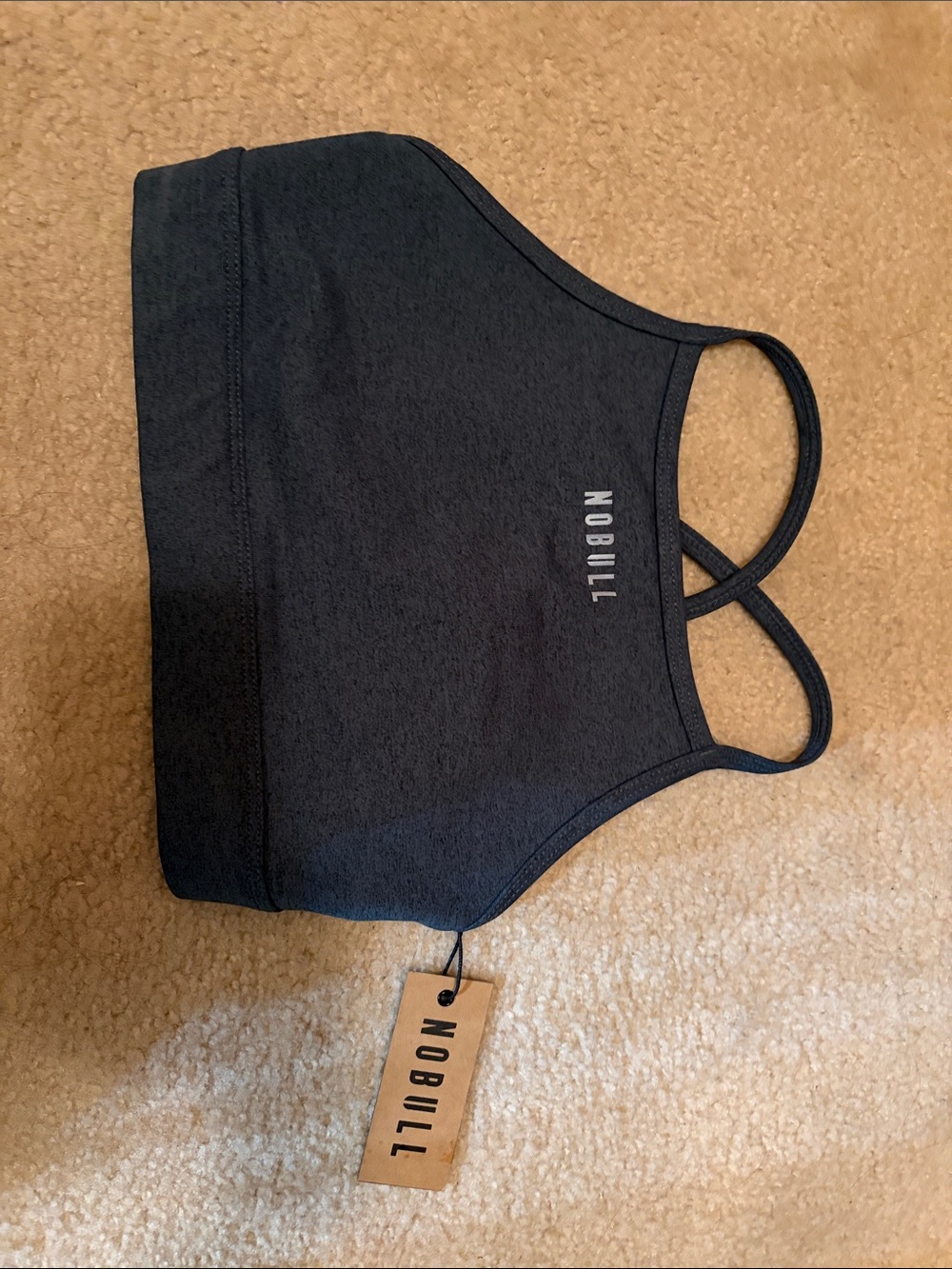 NOBULL Black Crisscross-Strap Sports Bra